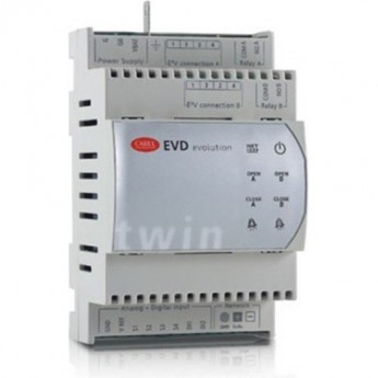 Драйвер CAREL EVD0000T20 EVD Evolution универсальный, для 2-х ТРВ, RS485/ModBus протокол